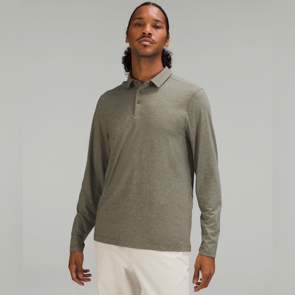 Mens Lululemon Evolution Long Sleeve Polo Size Large